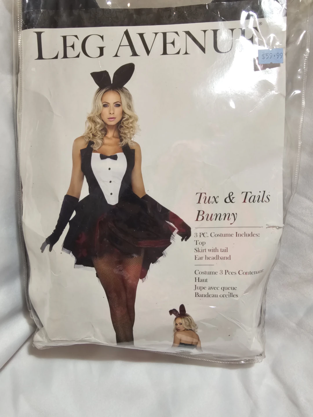 NEW Leg Avenue Tux & Tails Bunny Costume