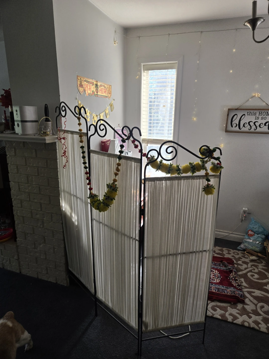 3-Panel Decorative Room Divider