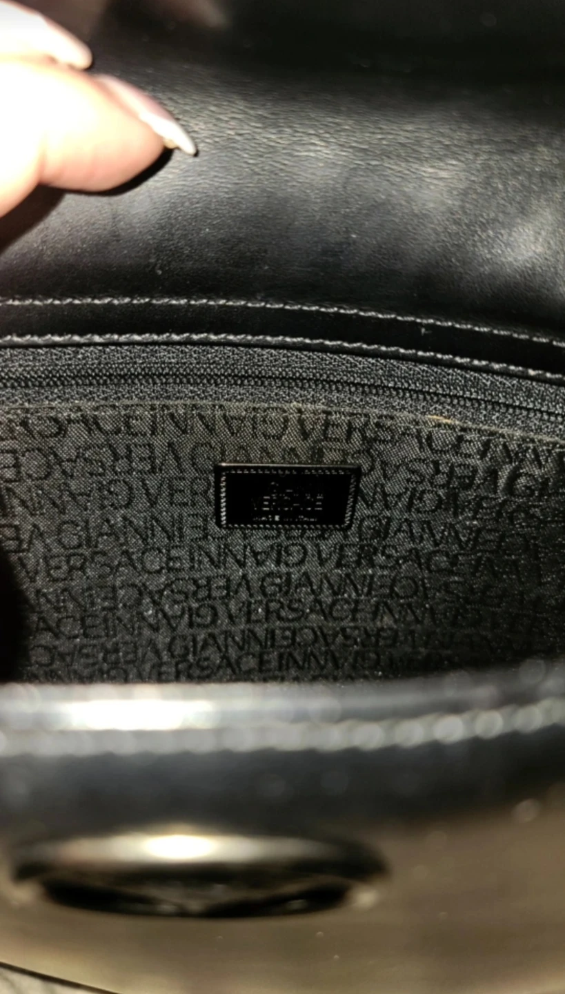 Vintage Gianni Versace classic black handbag - photo 2