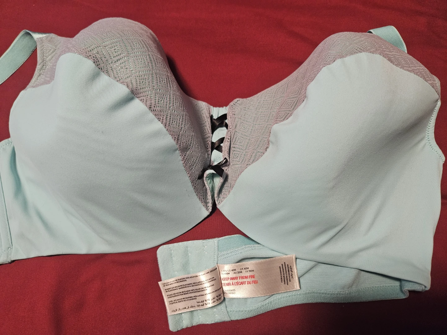 Torrid Lace-Up Bra - Mint Green