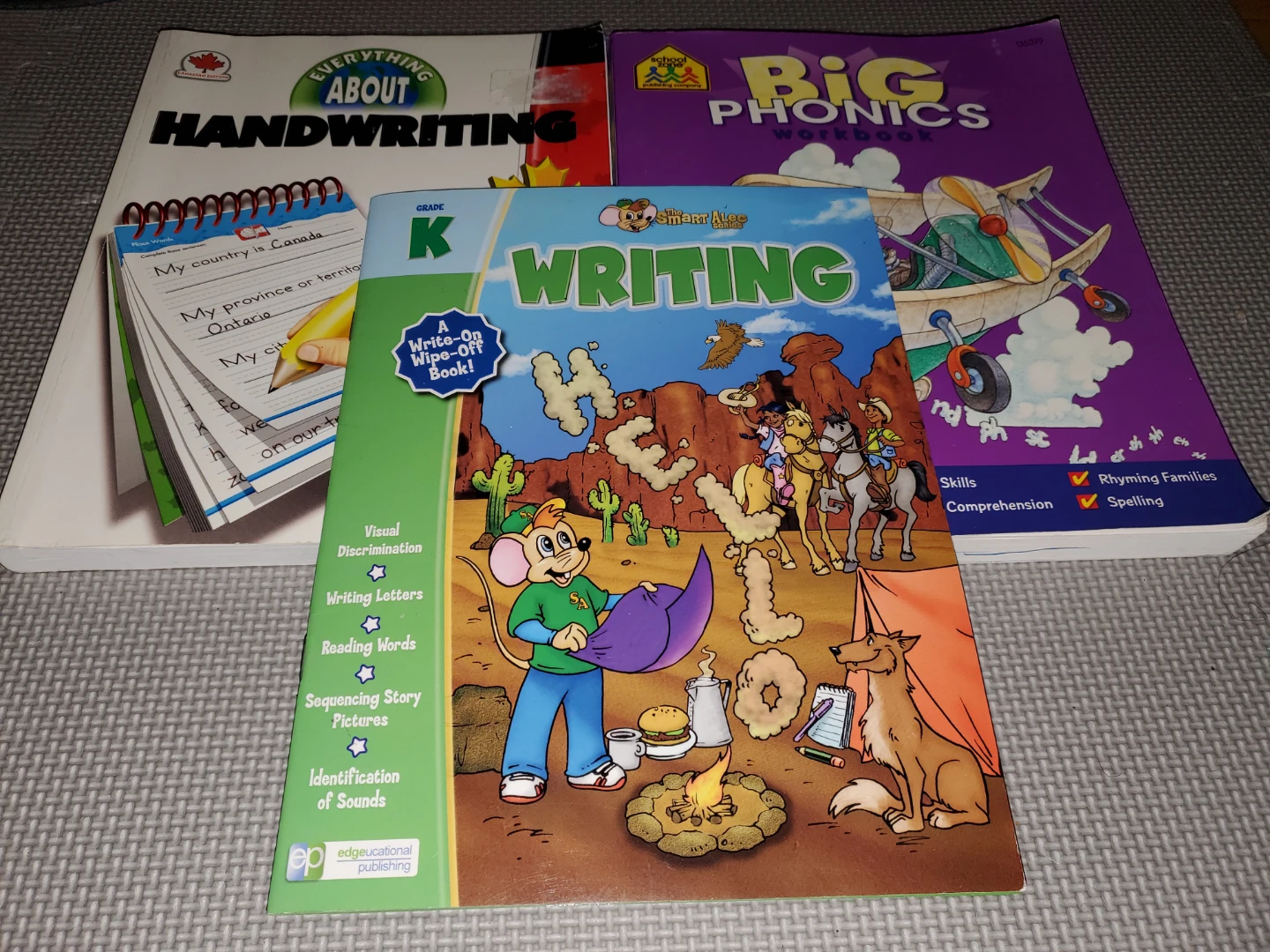 Set of 3 Kids Educational Learning Workbooks