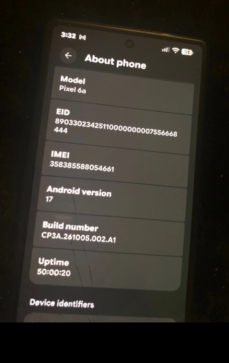 GOOGLE PIXEL 6a (Cracked Screen) - photo 5
