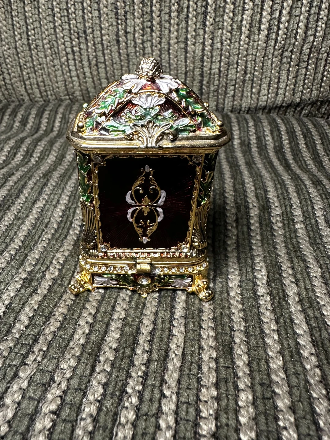 Two Decorative Clock Trinket Boxes - photo 4