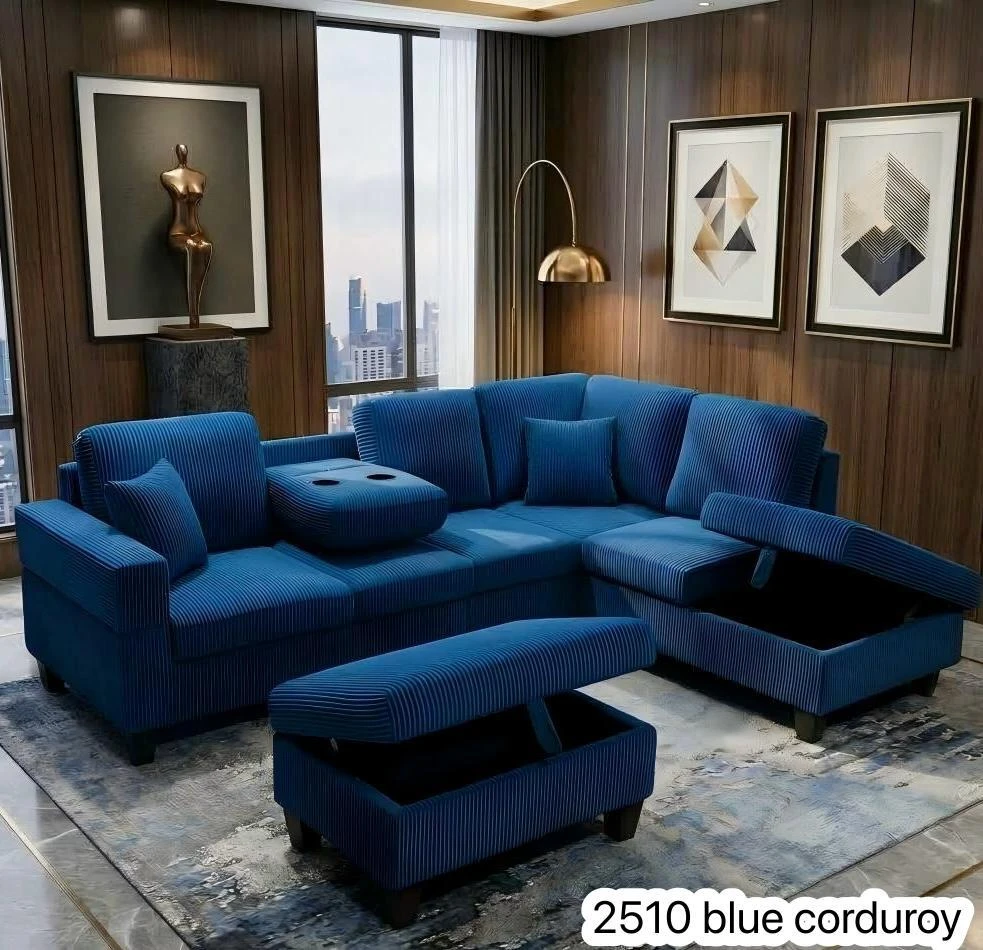 Sectional Sofa with Storage + ottoman - photo 2