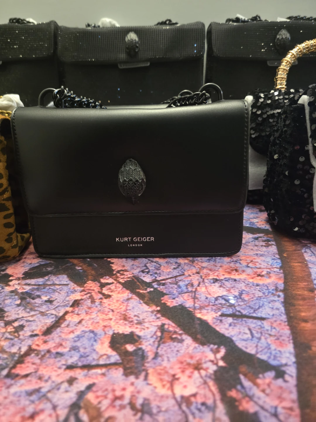 Kurt Geiger London Black Leather Bag