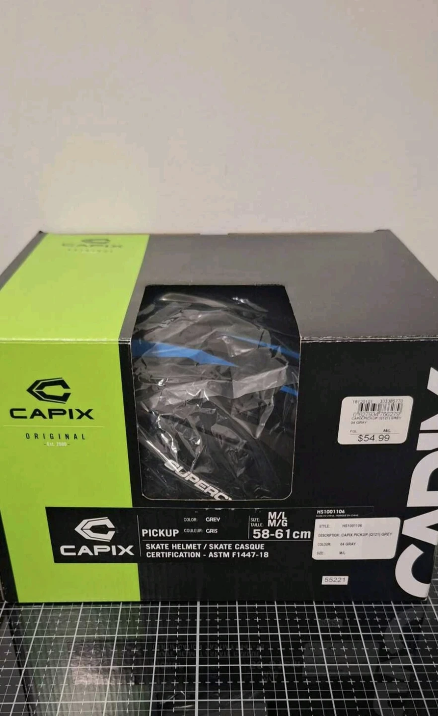 Capix Supercycle Skate Helmet Black & Blue