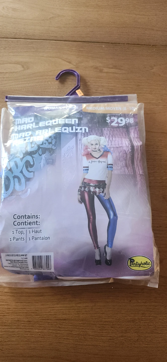 Partyholic Mad Harlequeen Costume Medium