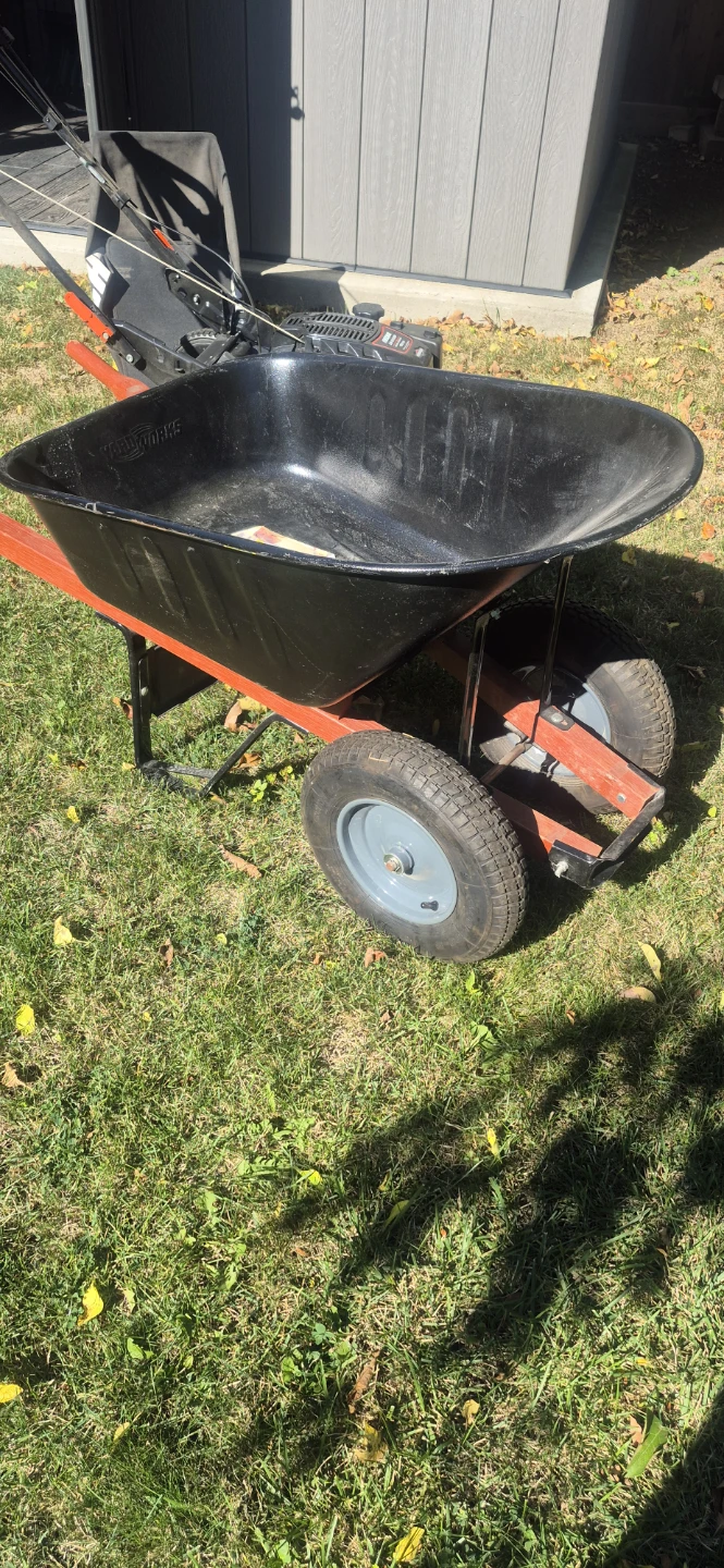 Yardworks Two-Wheel Wheelbarrow