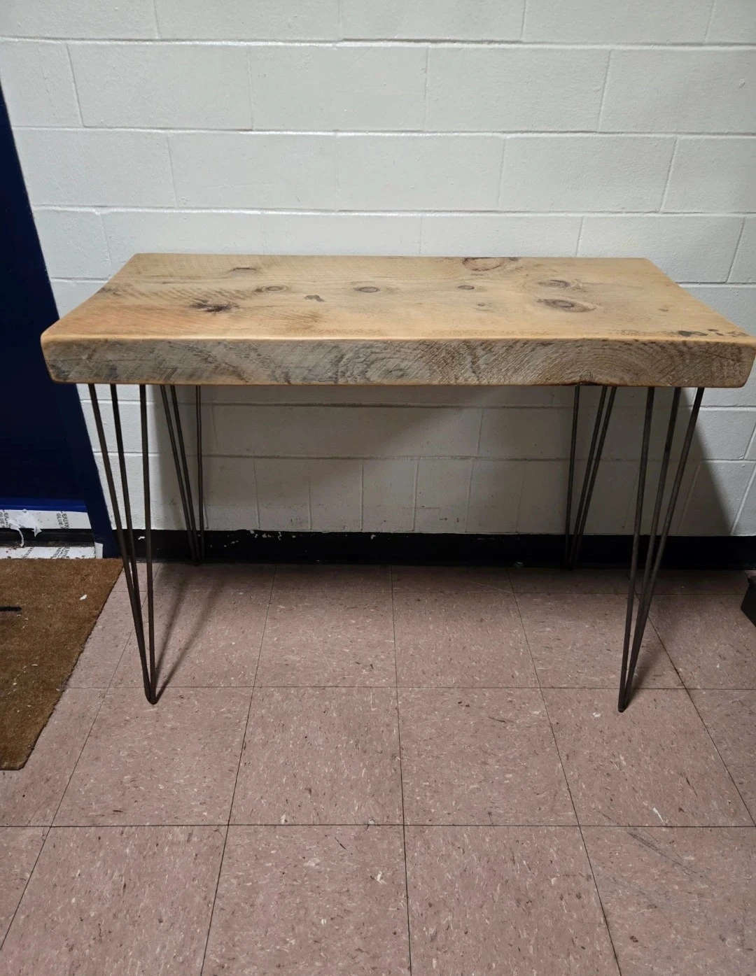 Rustic Live Edge Wood Console Table Desk Slabs Hairpin Legs - photo 4