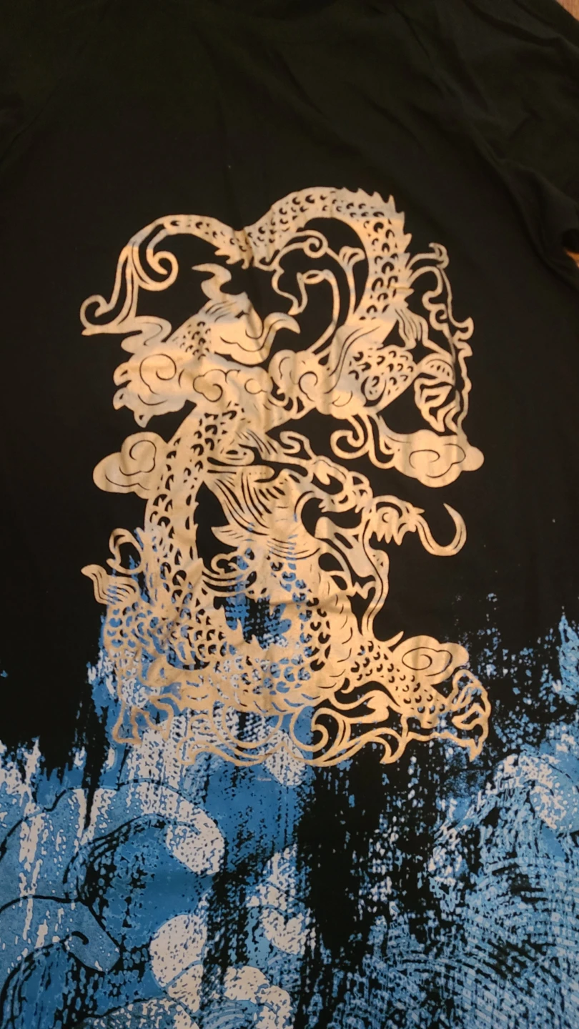 Brand new Black and Blue Dragon Print Tunic - photo 2