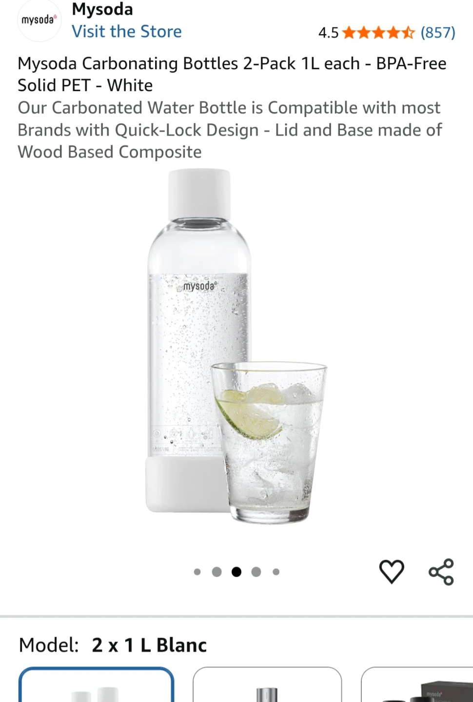 🥤 Mysoda Water Bottles – Set of 2 - photo 2