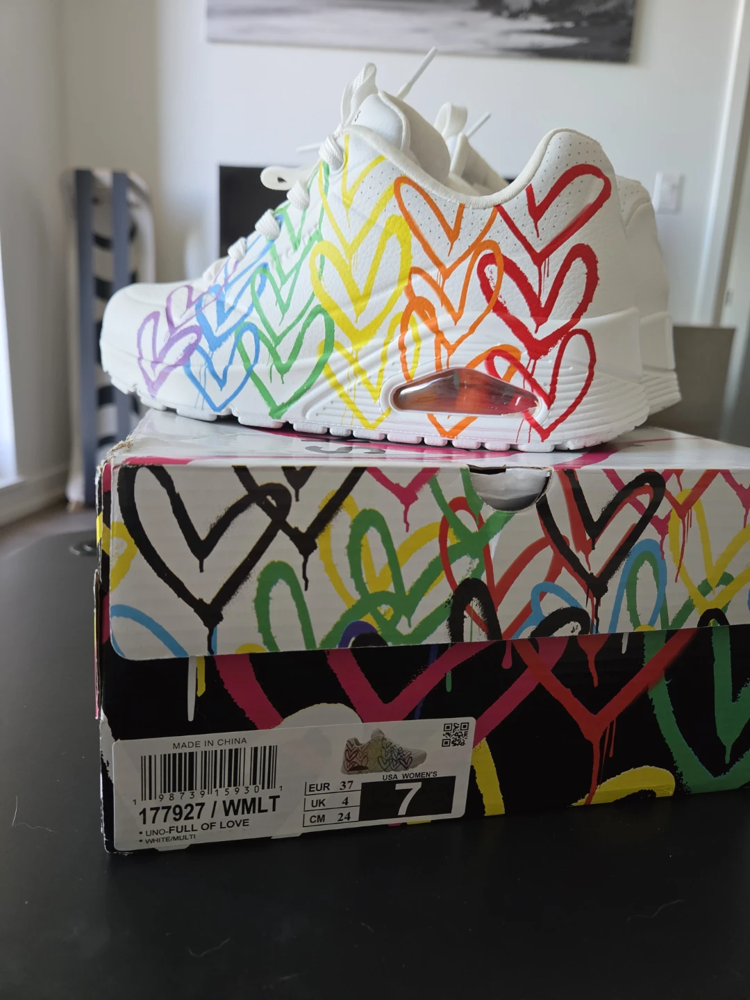 Skechers Uno-Full Of Love Sneakers Size 7 - photo 3