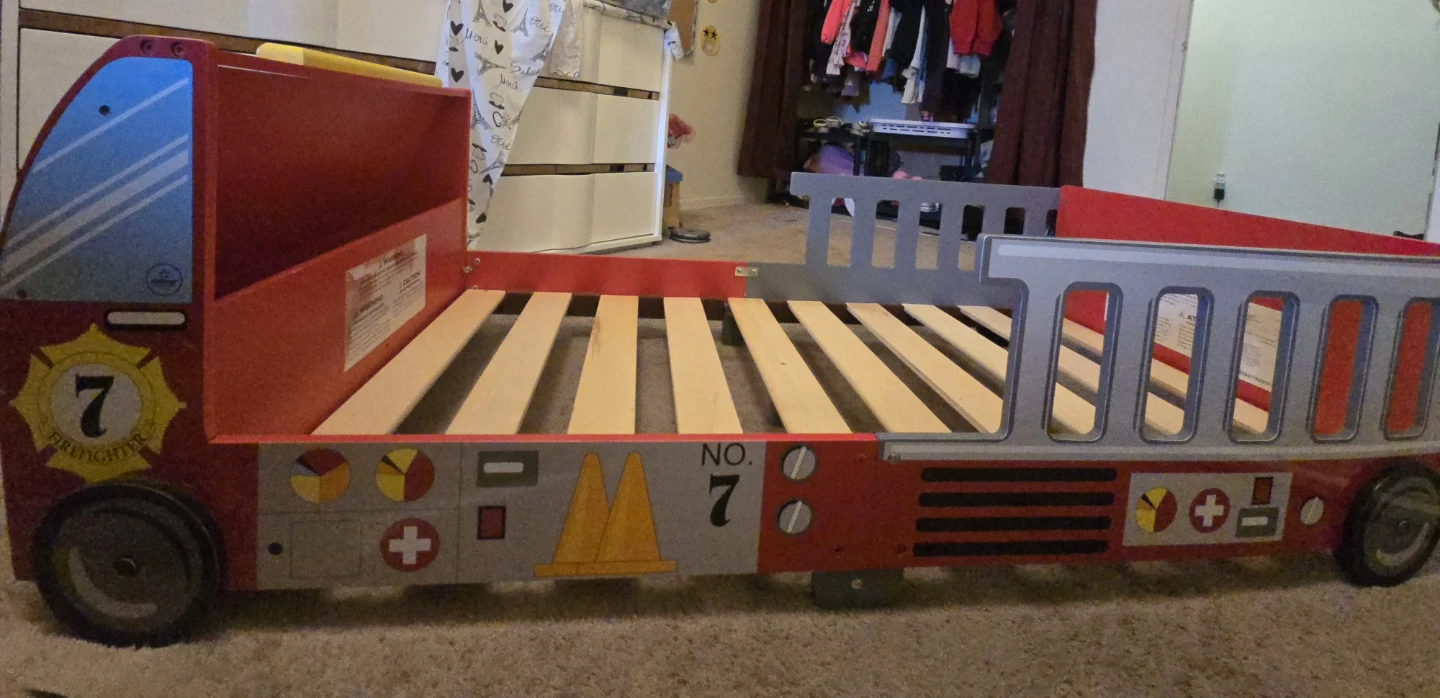 KidKraft Fire Truck Toddler Bed - photo 4