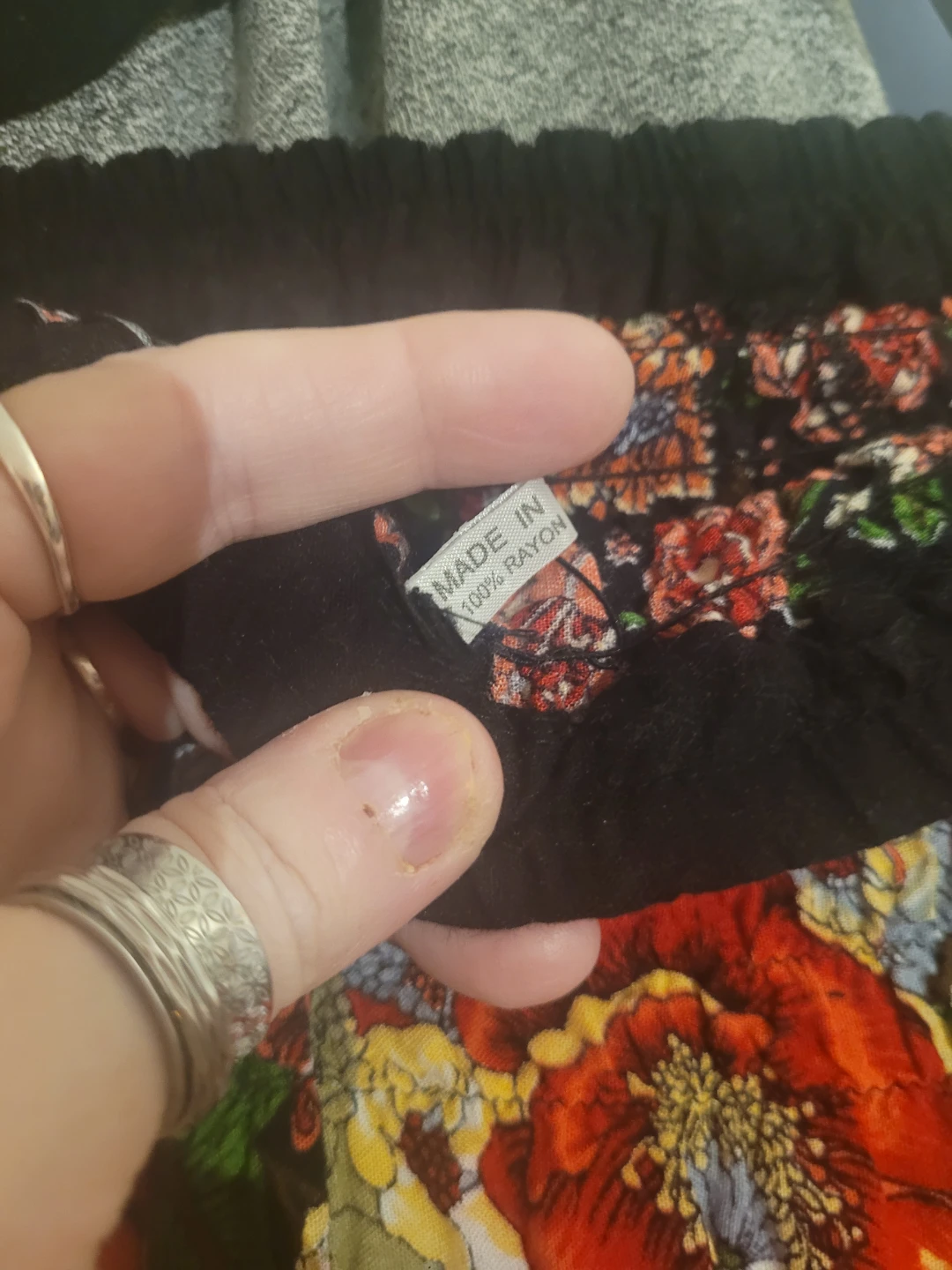 Floral Print Wide-Leg Pants - photo 2