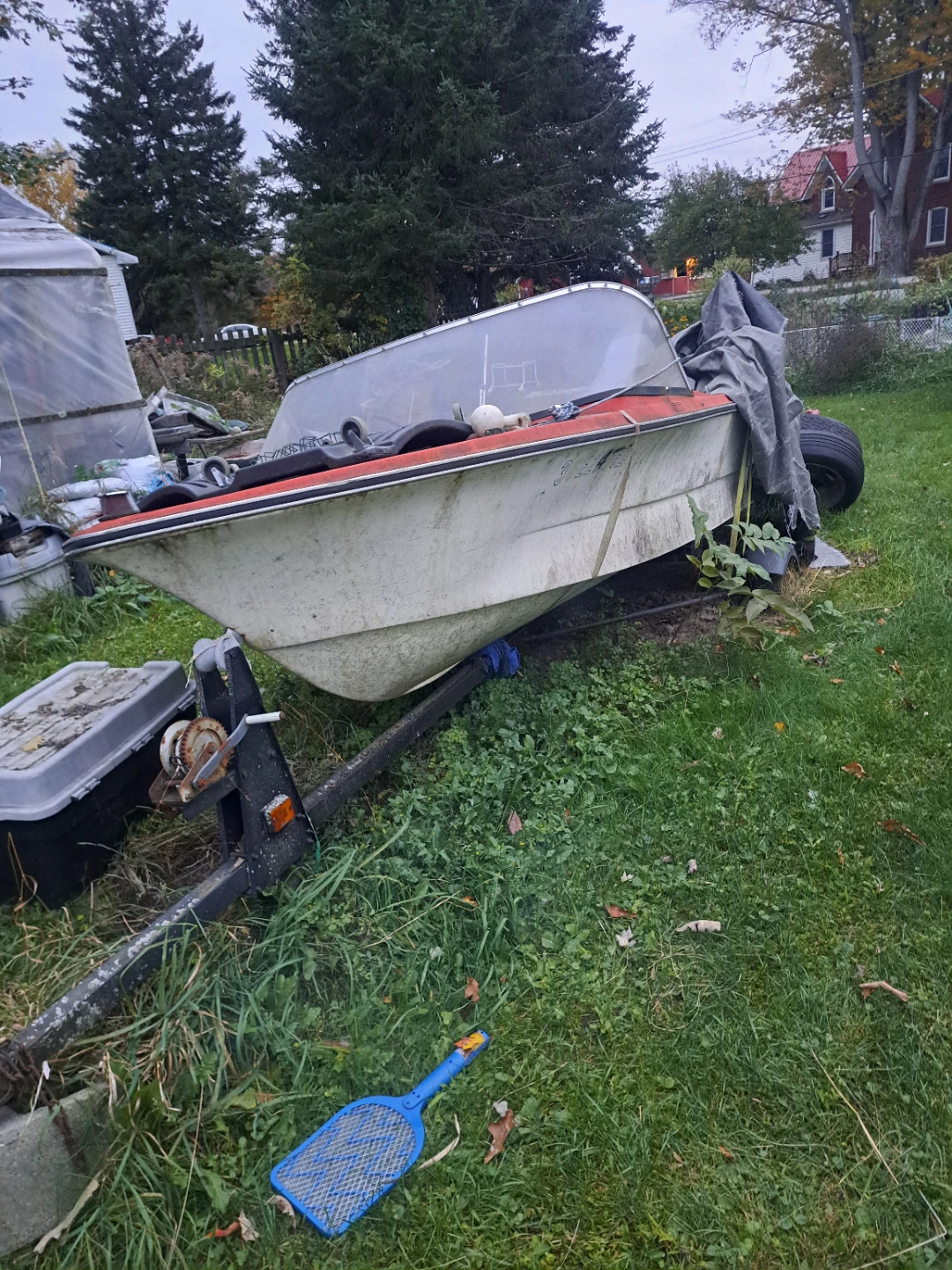 Mercury 50 Outboard Motor Boat and Trailer