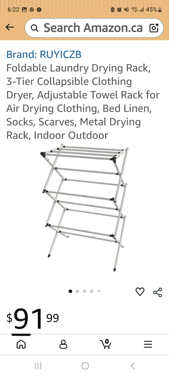 RUYICZB 3-Tier Foldable Laundry Drying Rack - photo 4
