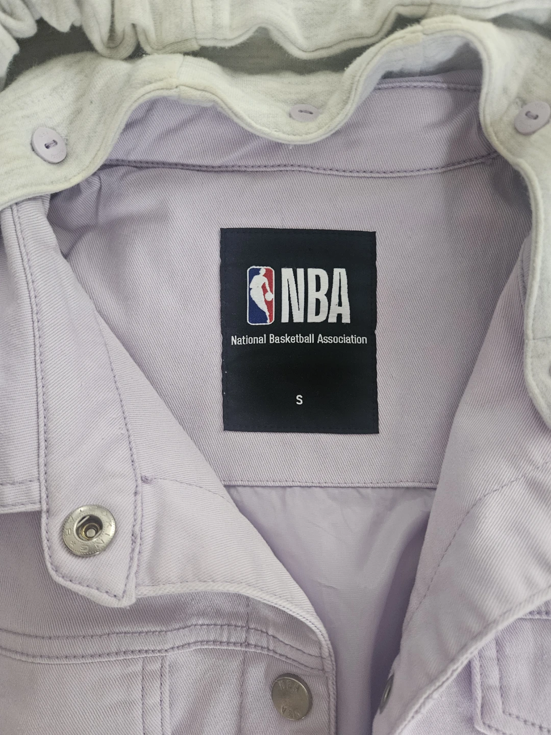 New Socks & Size S Women's NBA Hooded Denim Jacket - photo 2