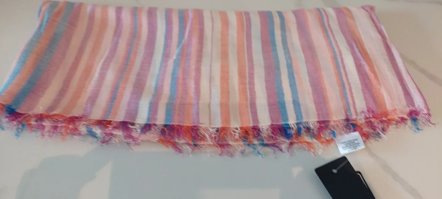 Fraas Striped Viscose Scarf - photo 3