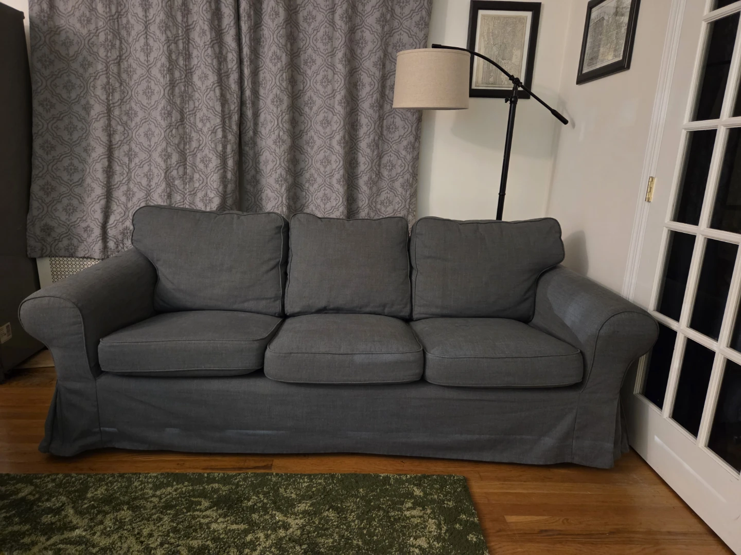 3-Seat Sofa with Brand New Cover