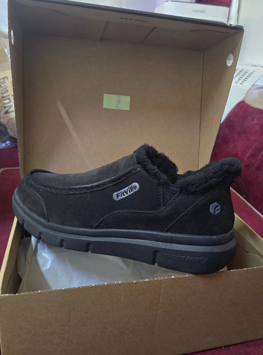FitVille Men's Casual Air Cushion V4 Shoes – Jet Black - photo 3