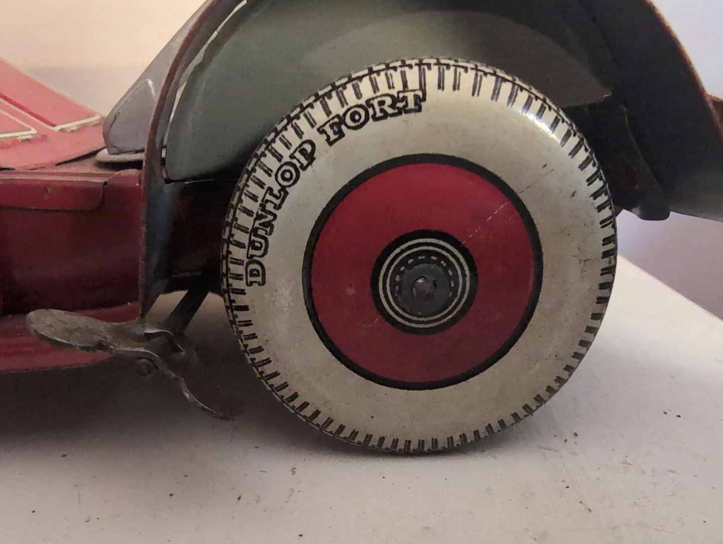 Vintage Tin Fire Engine Toy - photo 4