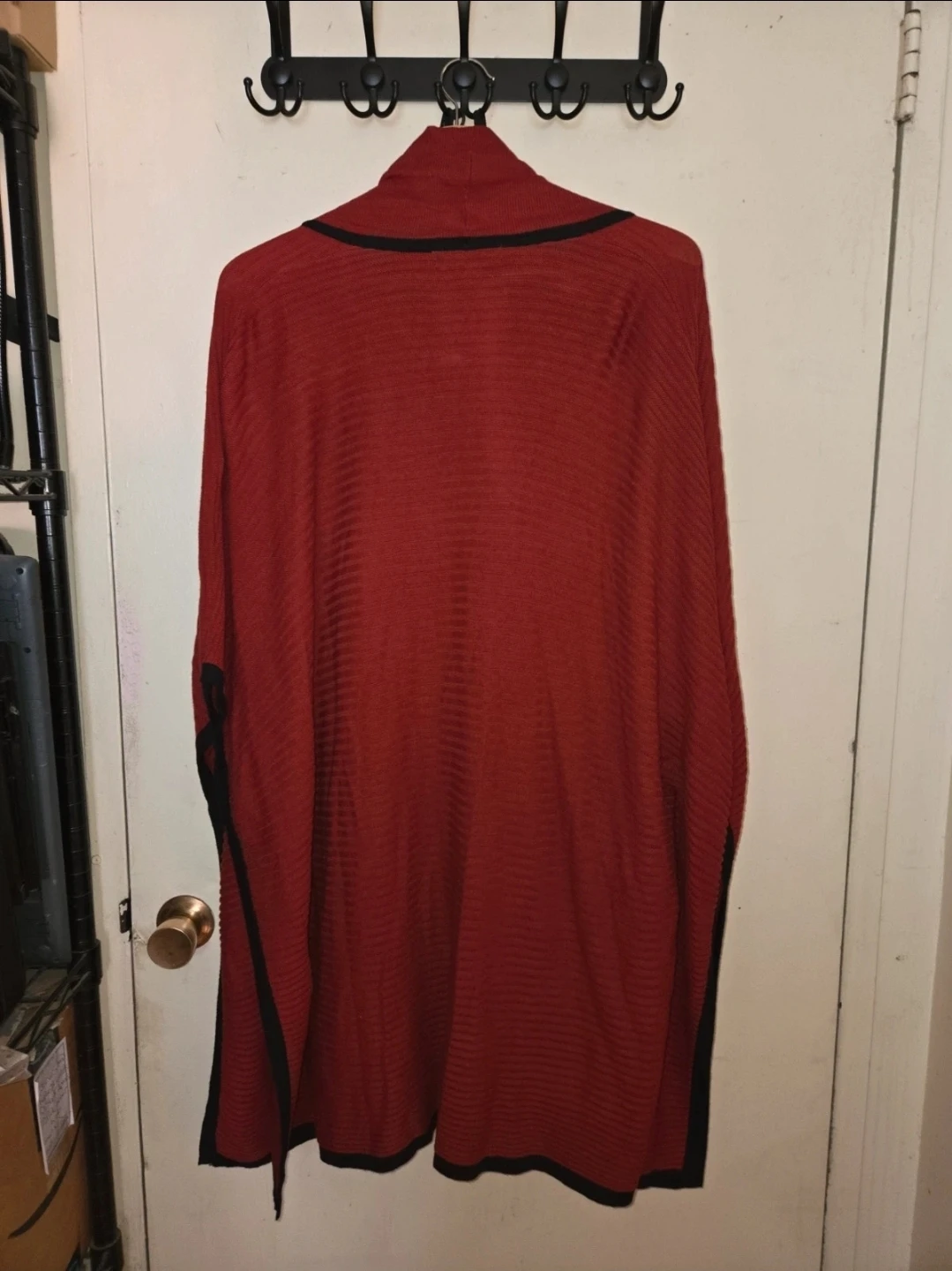 August Silk Long Sweater w/ Wrapping Lapels in a Ladies Plus S - photo 2