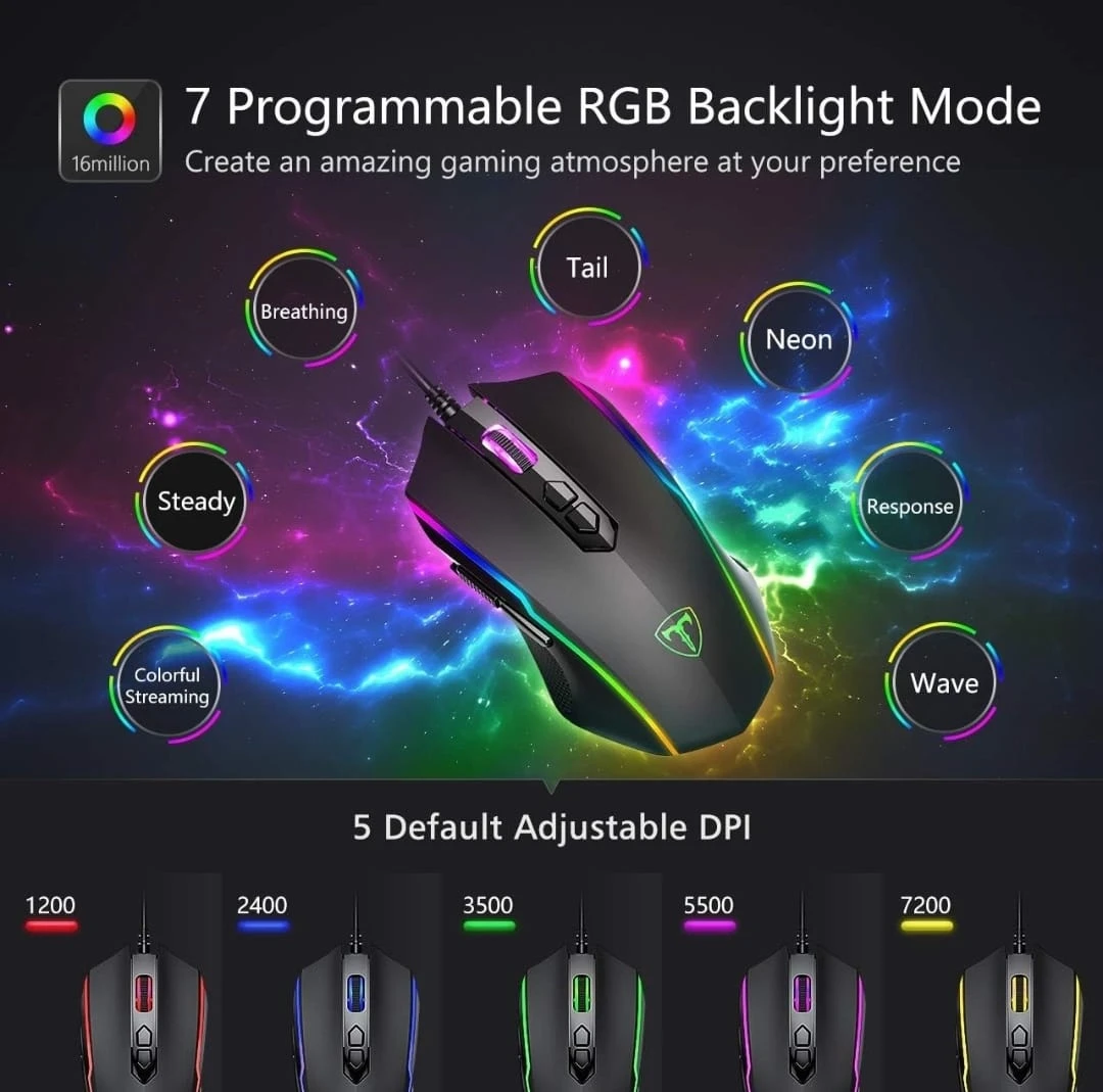 T16 Programmable RGB Gaming Mouse - photo 4