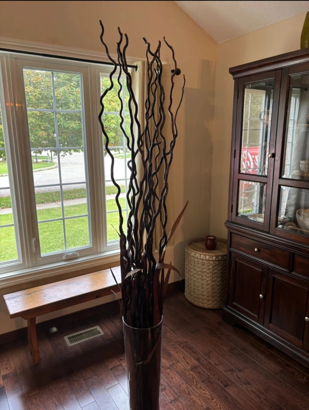 Glass Floor Vase with Sticks - photo 4