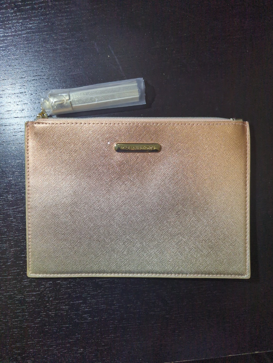 Michael Kors Rose Gold Zip Pouch