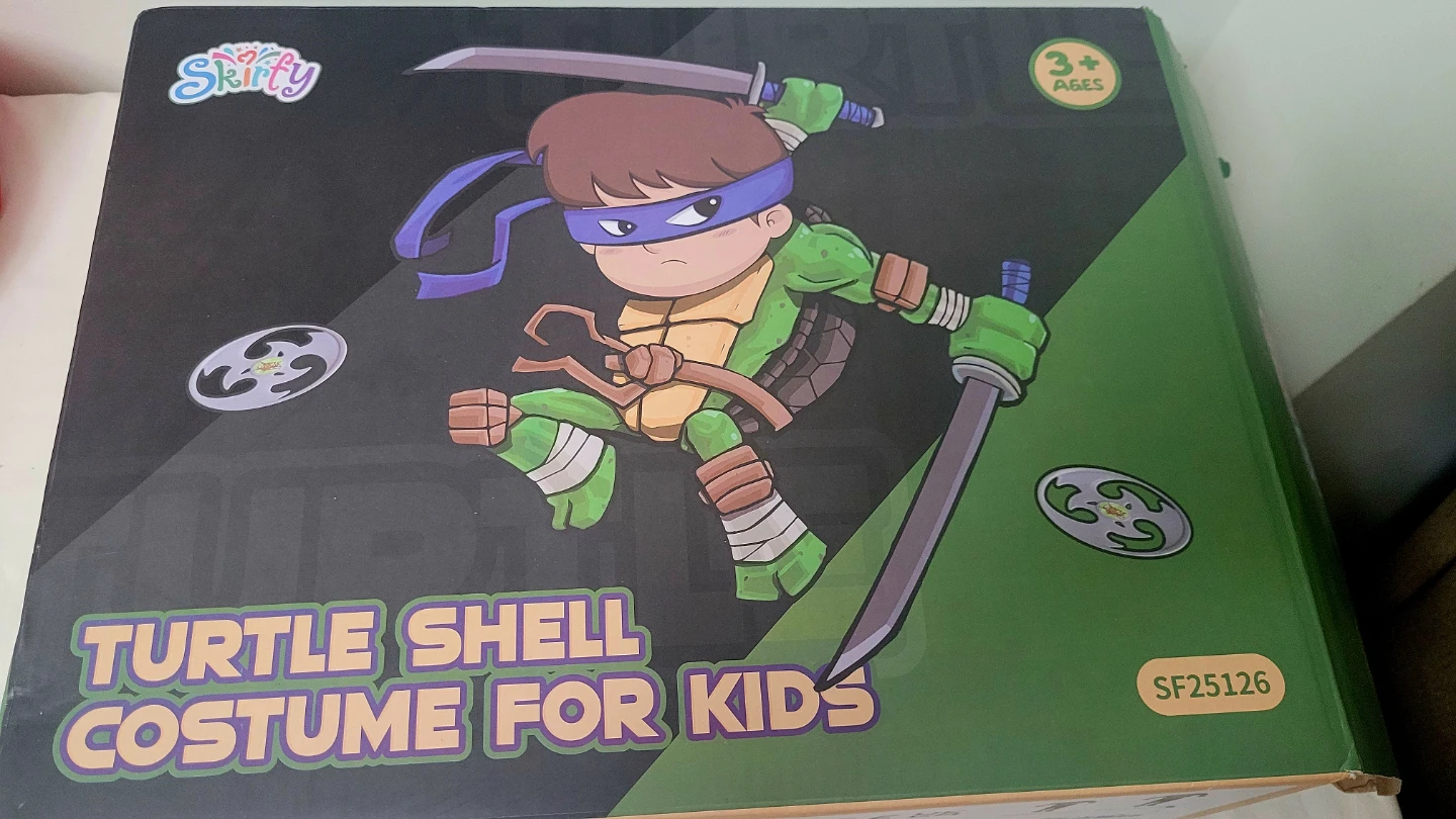 Skirfy Turtle Shell Costume for Kids Size M