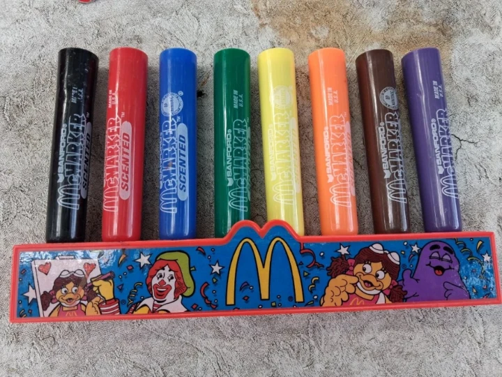 Vintage Sanford McDonald's McMarker Scented Set