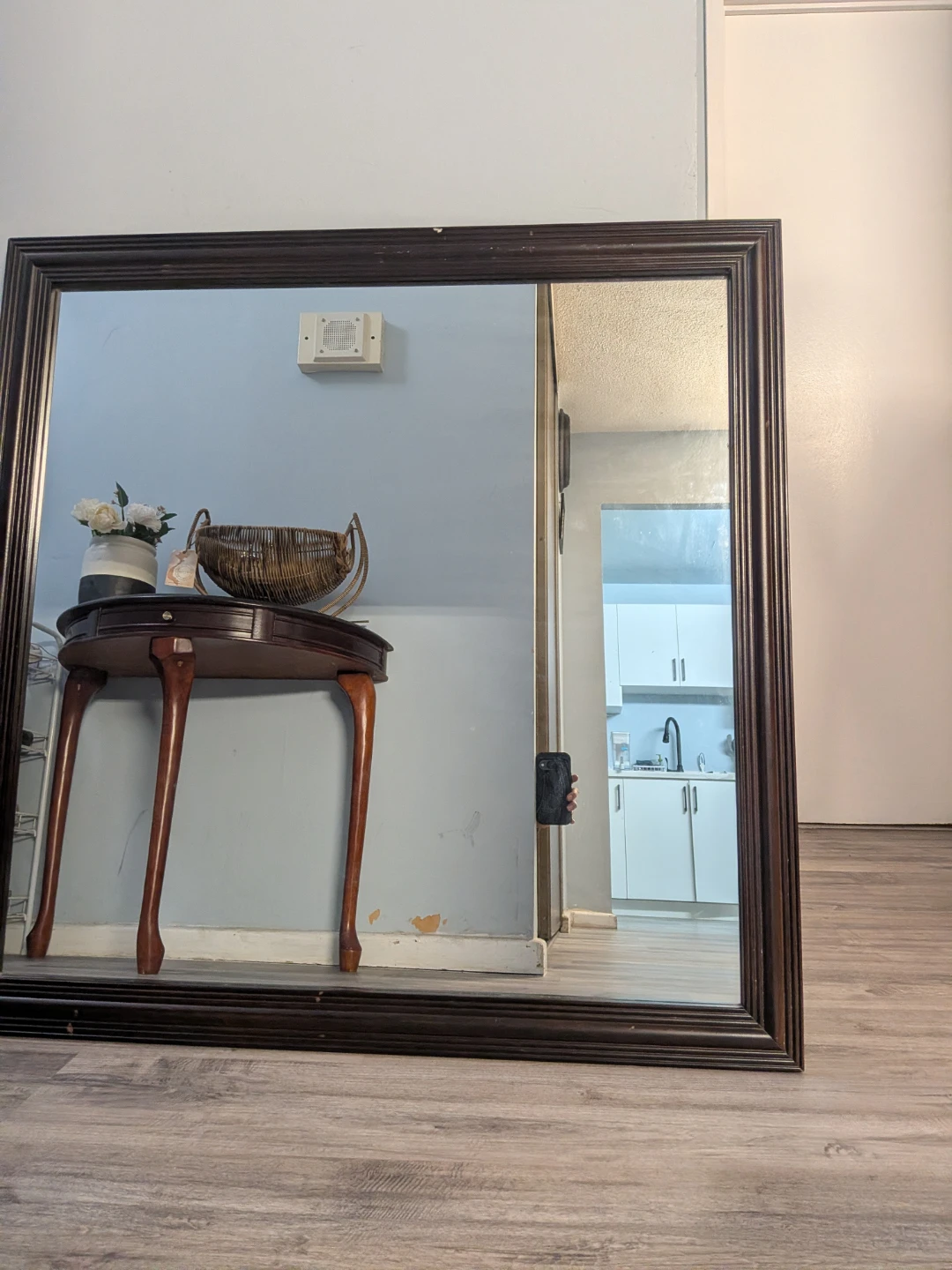Dark wood framed mirror- Need to go ASAP