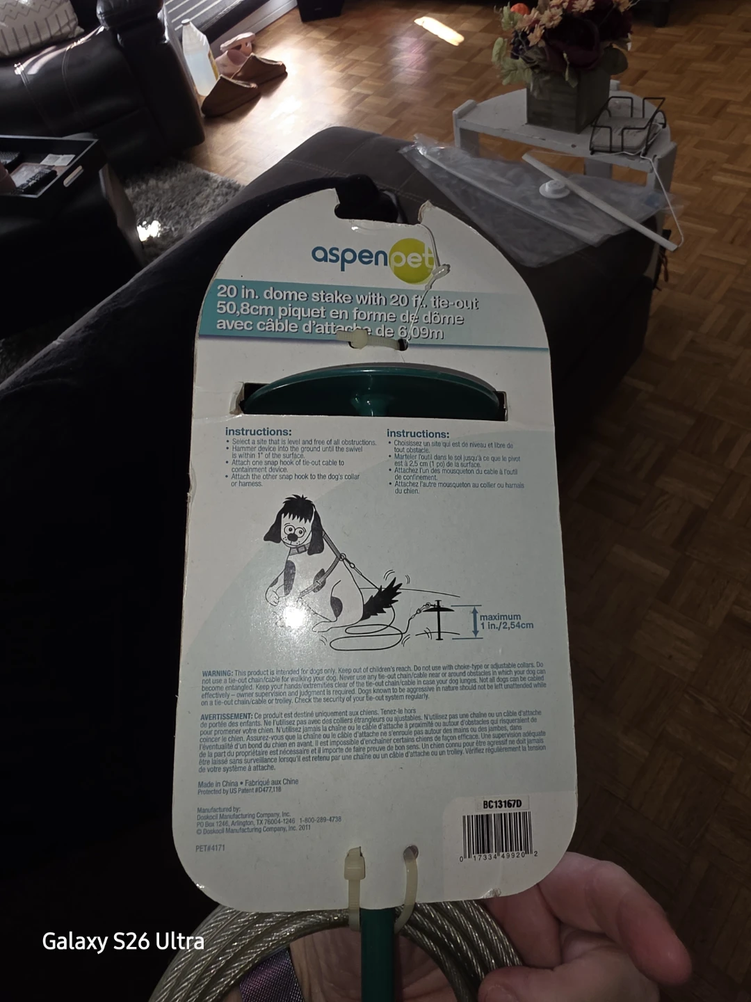 Aspen Pet 20-inch Dome Stake and Tie-Out - photo 3