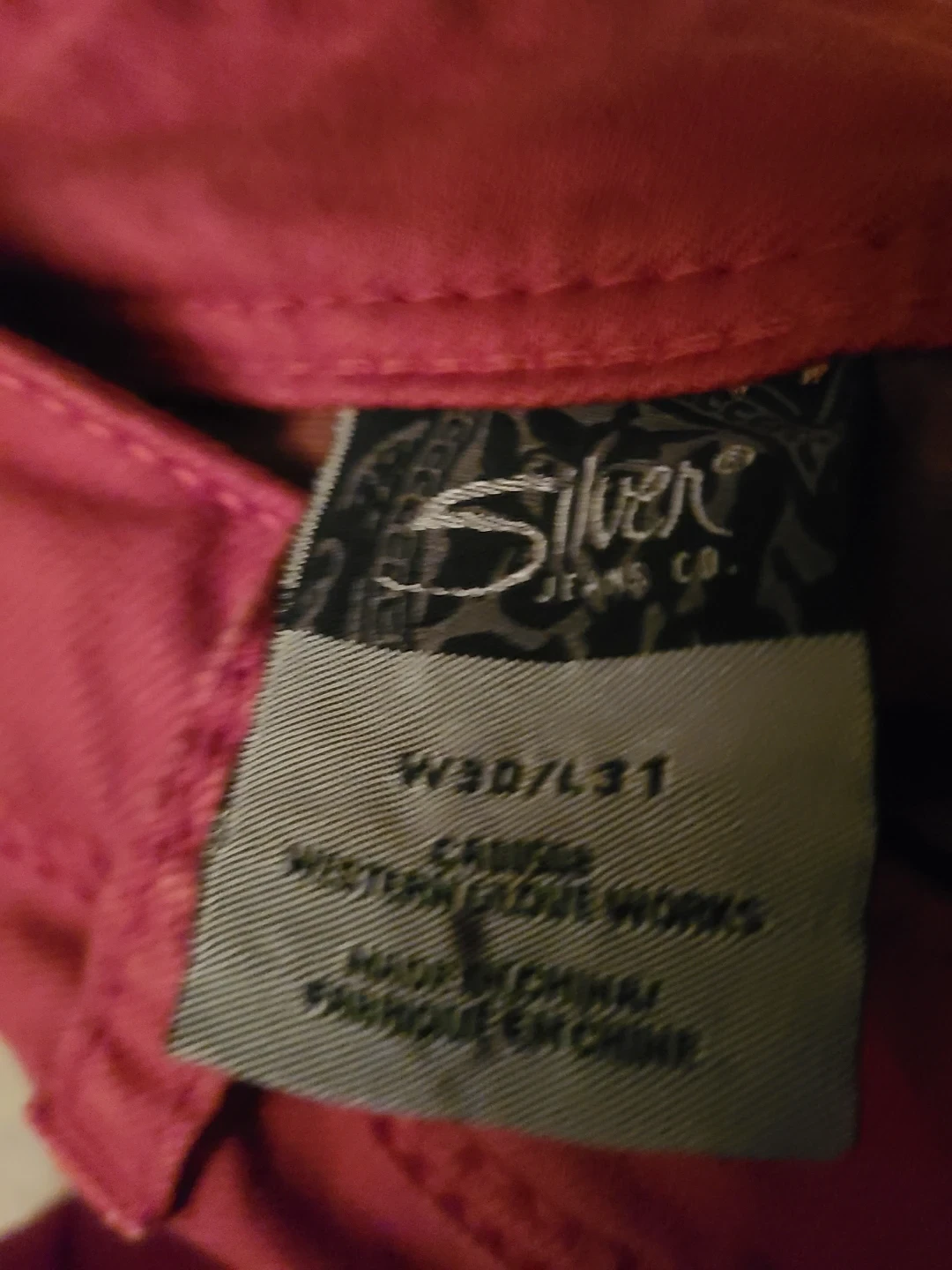 Silver Jeans Co. Red Pants W30 L31 - photo 5