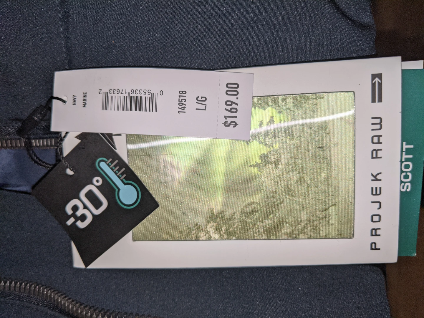 Projek Raw Scott Winter Jacket - Navy - Large - photo 2