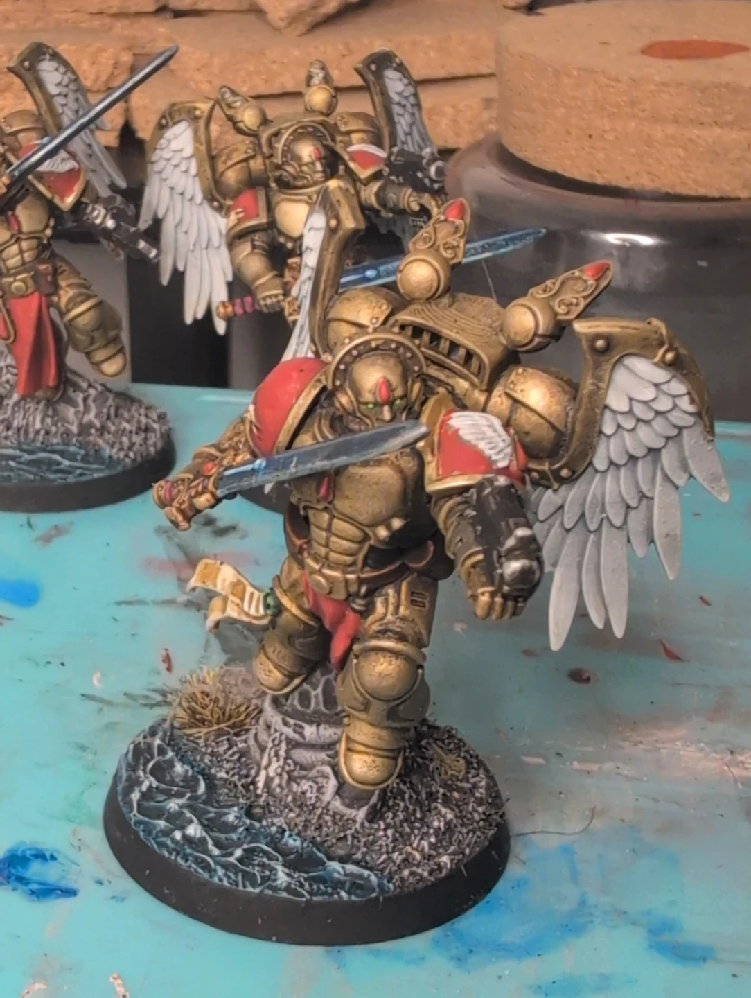 Warhammer 40k New Primaris Blood Angels Sanguinary Guard x3 - photo 4