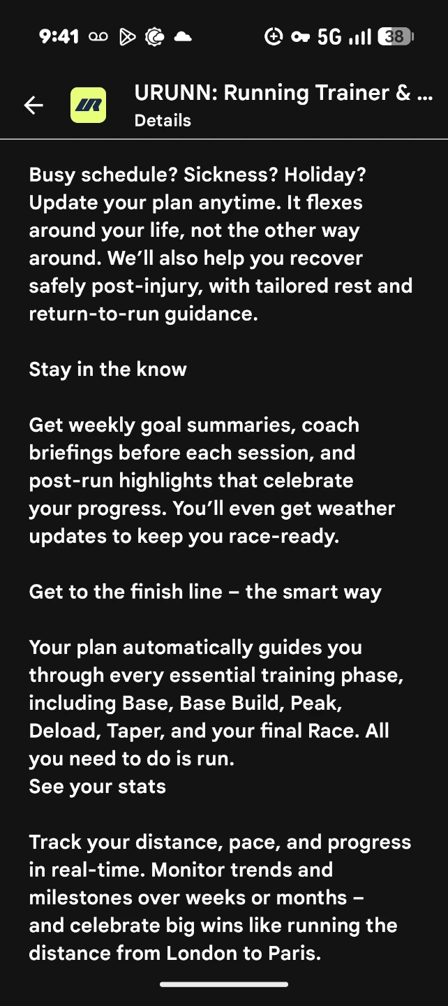 McDonald's Monopoly prize: 6month URUNN APP Running Plan - photo 5