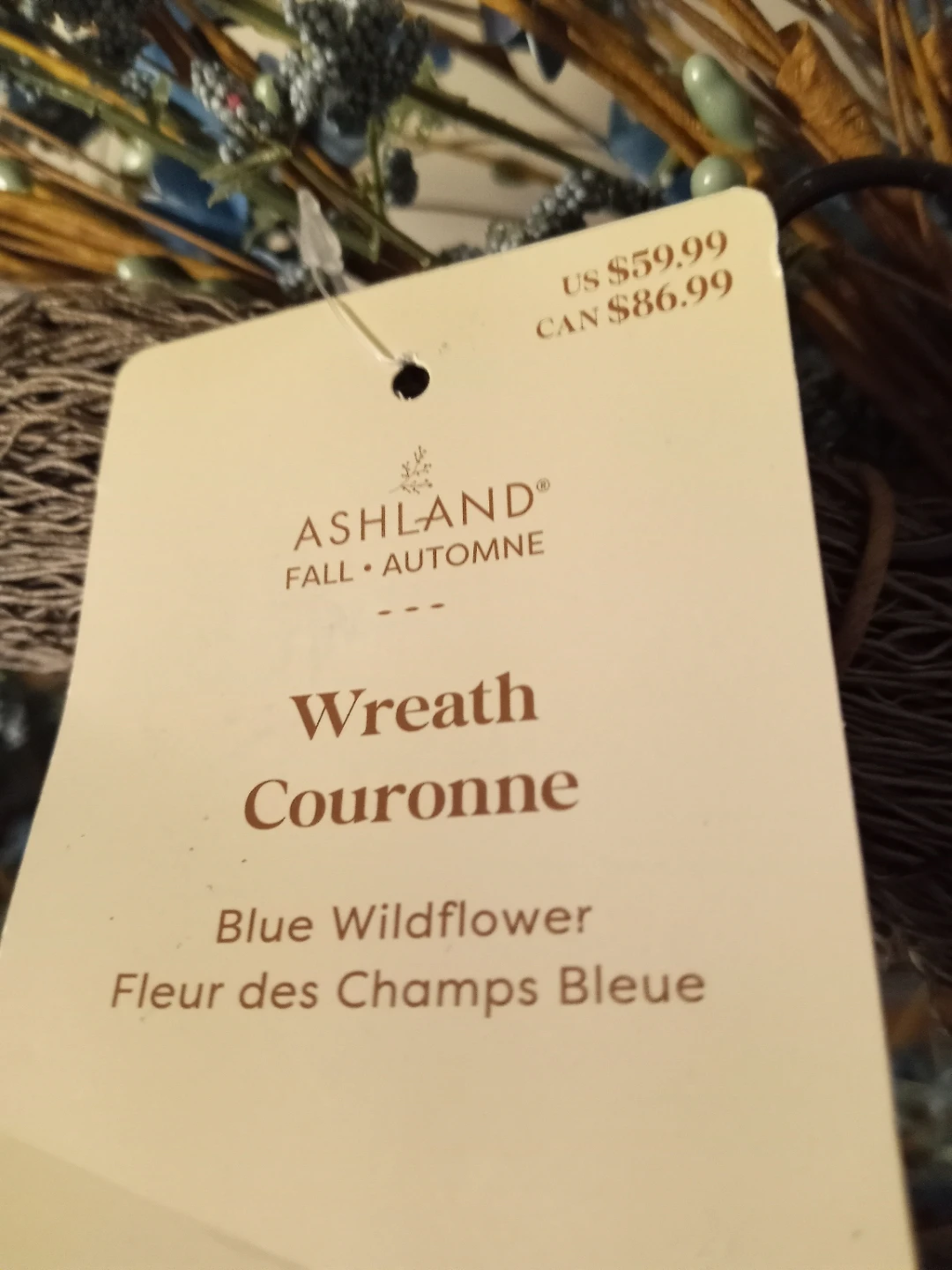 Ashland Blue Wildflower Wreath - photo 3