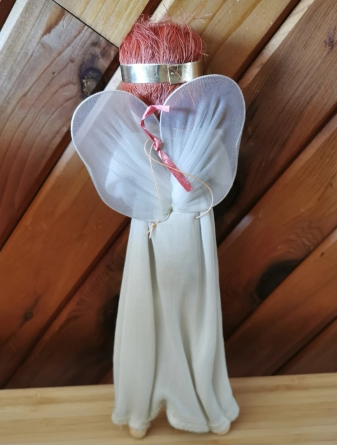 Vintage Handmade Christmas Angel Doll – Tulle Wings - photo 4