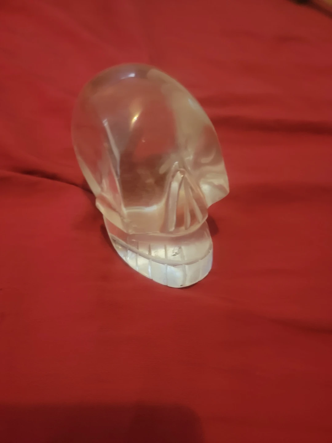 Hand carved quartz crystal skull - photo 2