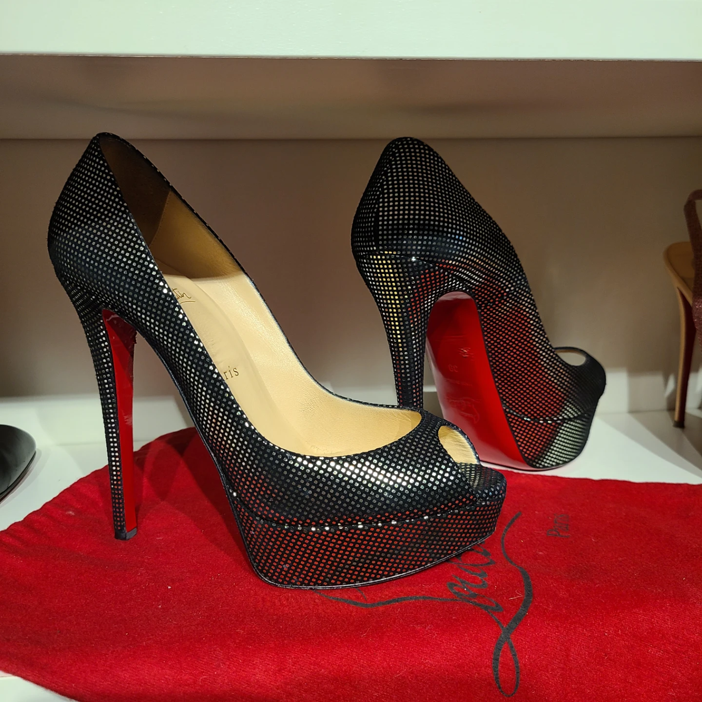 Christian Louboutin Peep Toe Heels