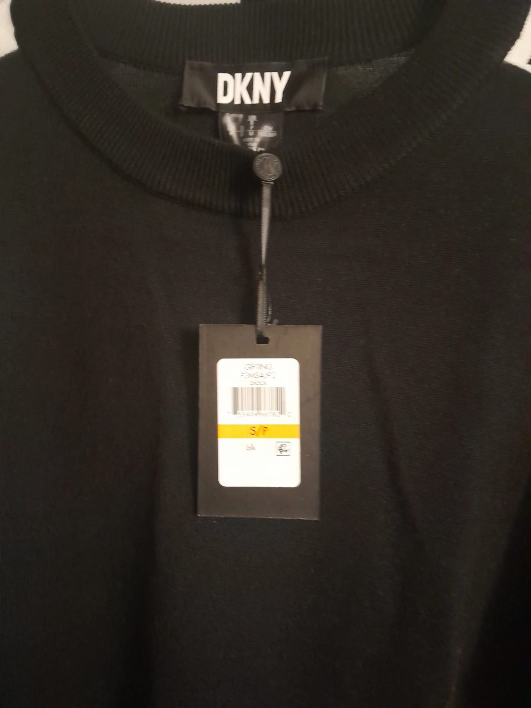 DKNY Logo Tape Pullover Sweater Black - photo 3