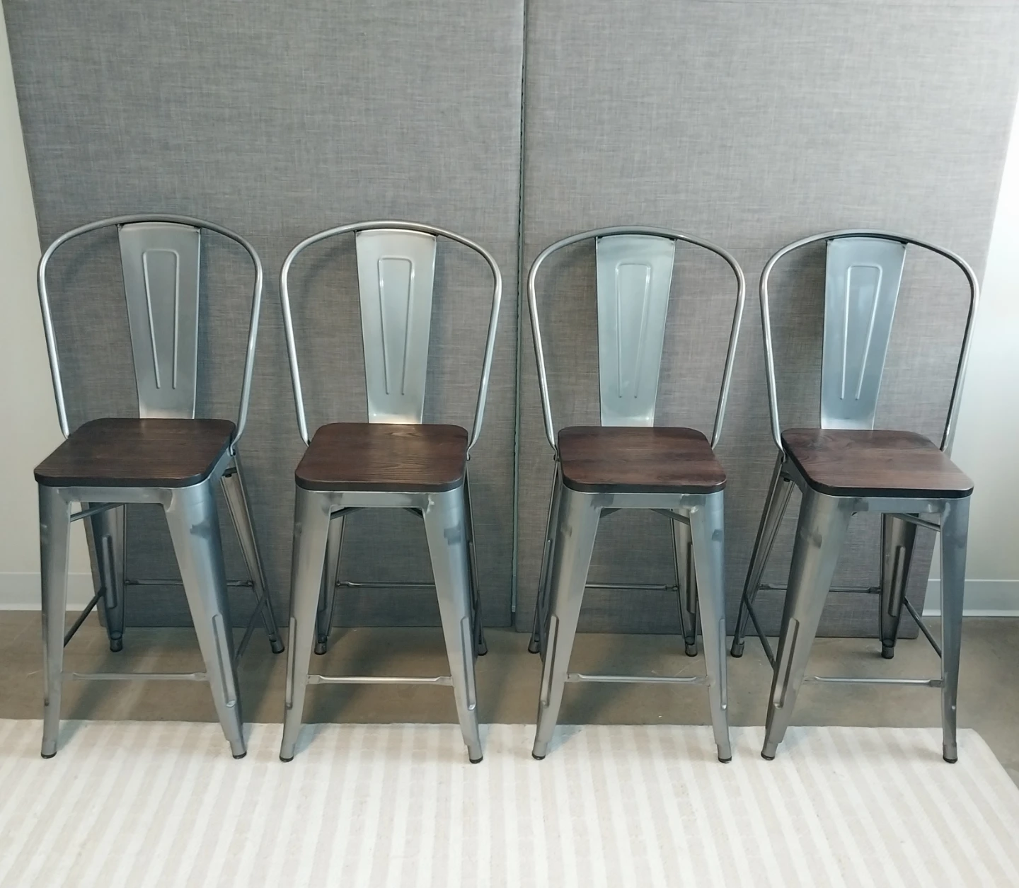 DHP Luxor Bar Stools – Set of 4, 24” Counter Height - photo 2