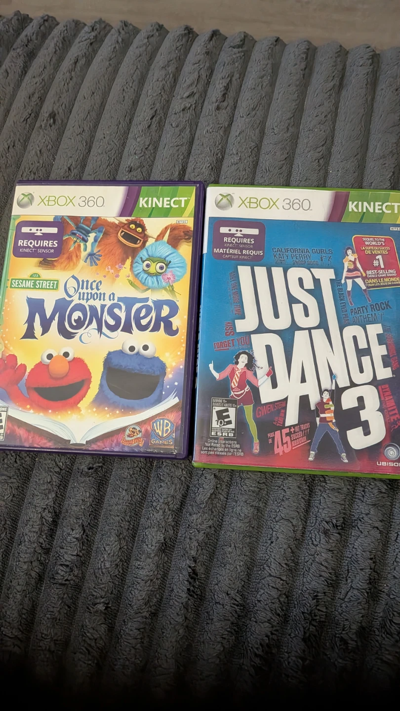 Xbox 360 Kinect Games - Sesame Street & Just Dance 3