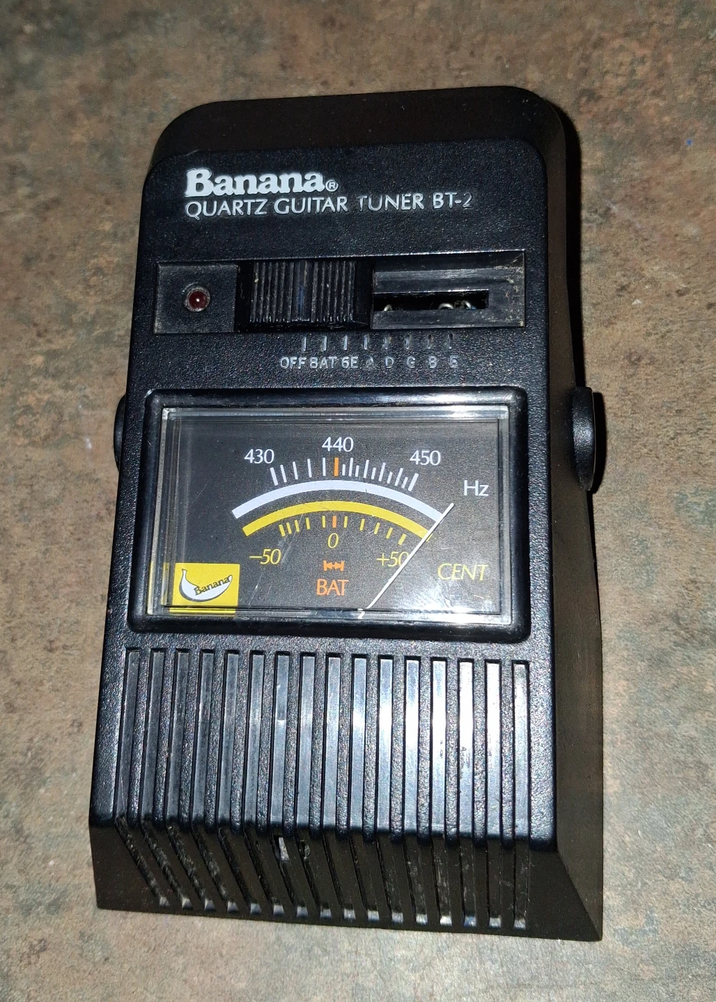 Vintage 1982 Banana Model BT-2 Quartz Electric Guitar Tuner I