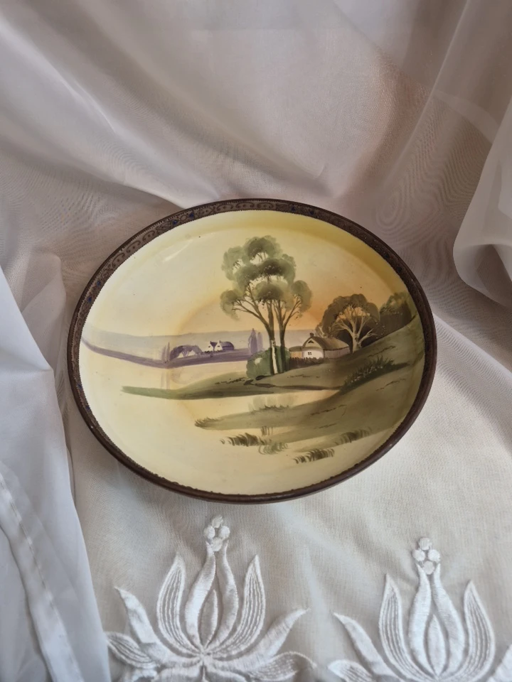 Beautiful Hand Painted Large Nippon Porcelain Bowl