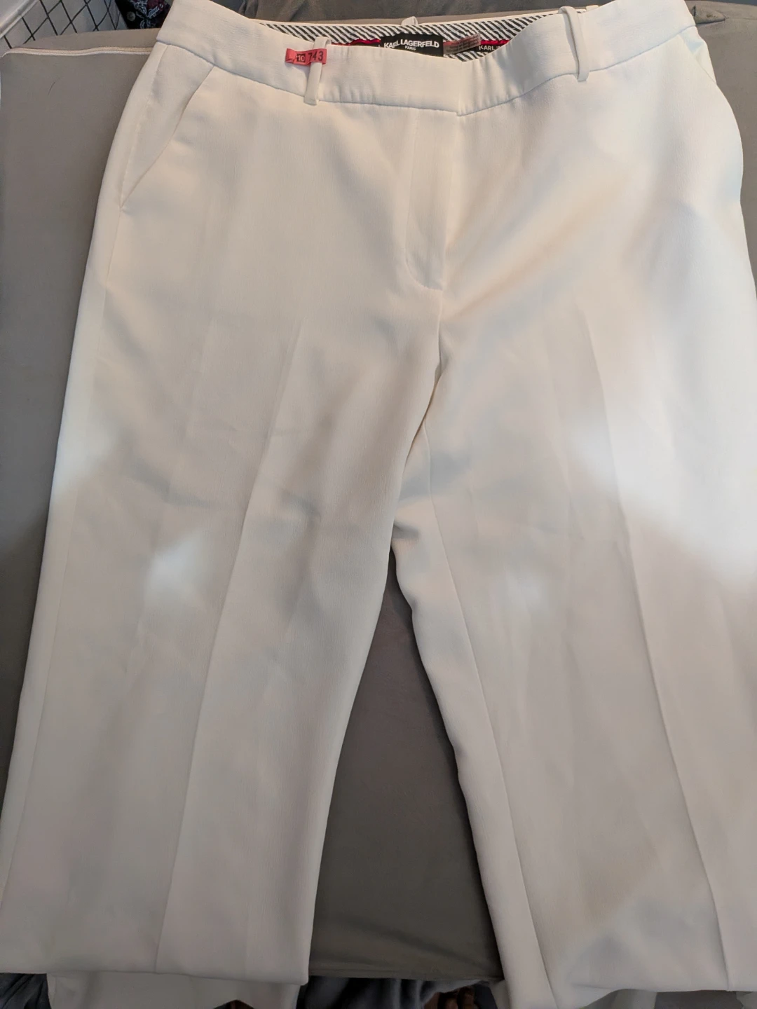Karl Lagerfeld White Trousers - 12