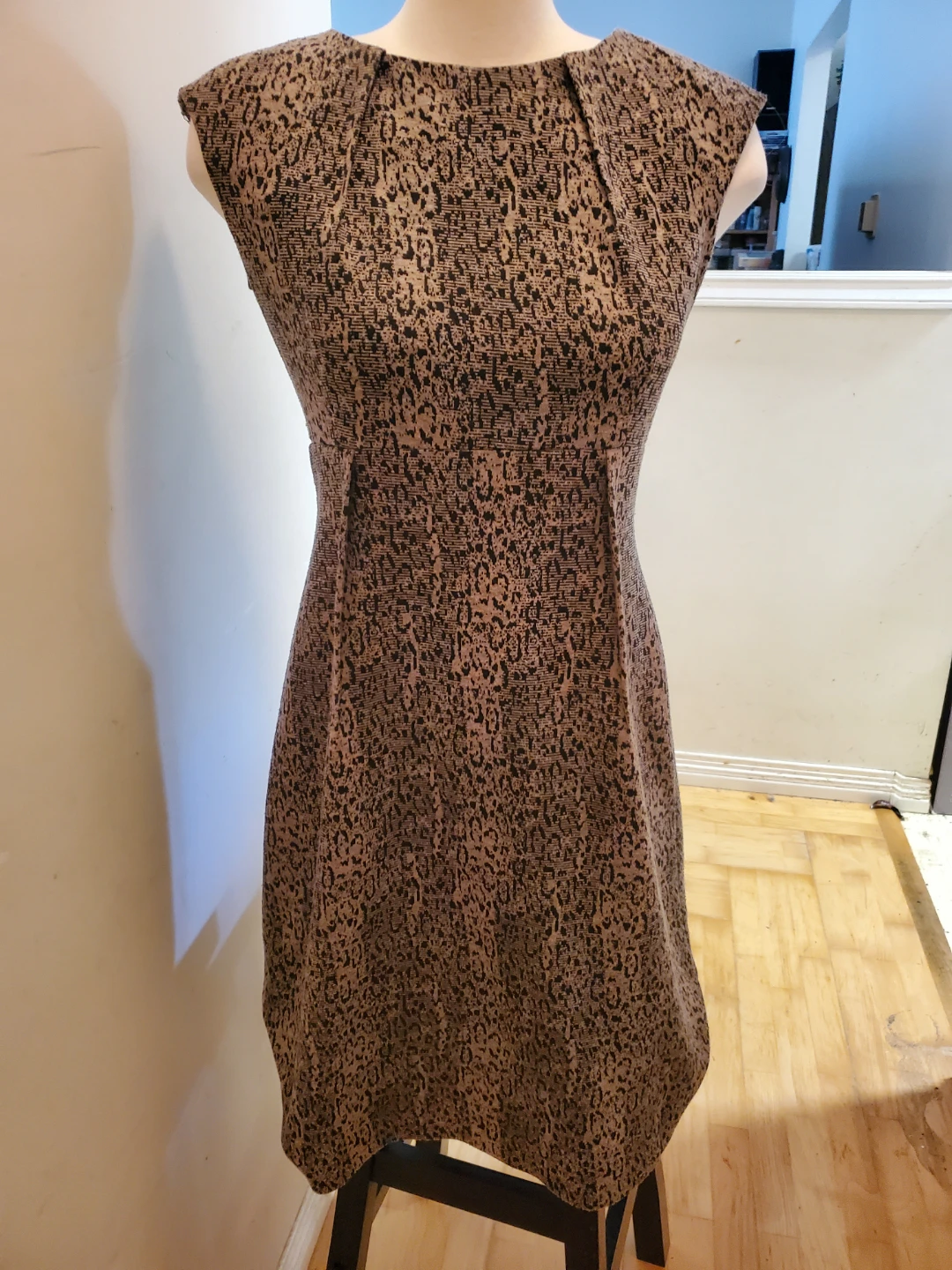 Animal Print Sleeveless Dress
