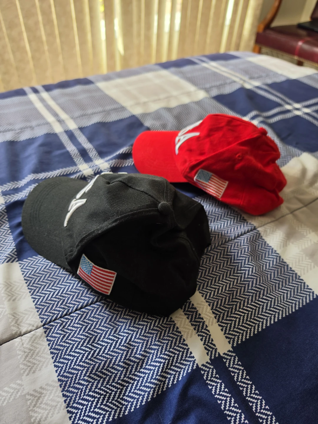 Two USA 45 Baseball Caps - photo 2