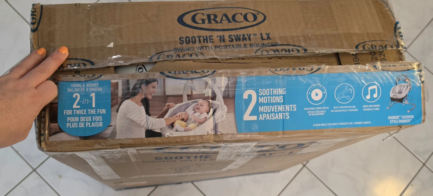 Graco Soothe 'n Sway LX Swing with Portable Bouncer - photo 2